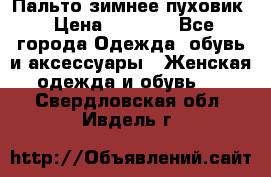 Пальто зимнее пуховик › Цена ­ 2 500 - Все города Одежда, обувь и аксессуары » Женская одежда и обувь   . Свердловская обл.,Ивдель г.